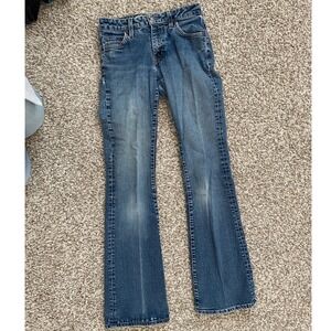 Y2K Gap Flare Light Wash Stretch Denim Jeans Size 2 Long